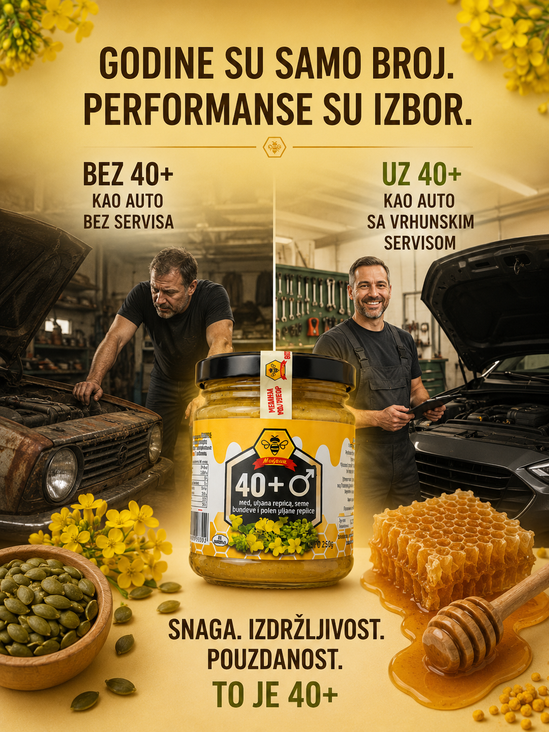 MED 40+ PRIRODNI MED SA DODACIMA ZA PROSTATU - Slika 2