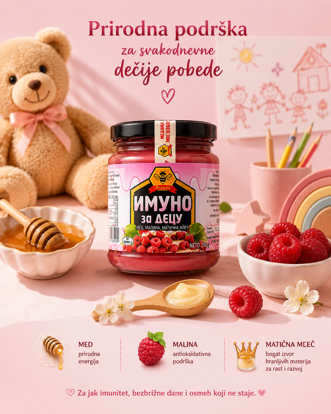 Imuno za decu sa malinom - prirodna podrska