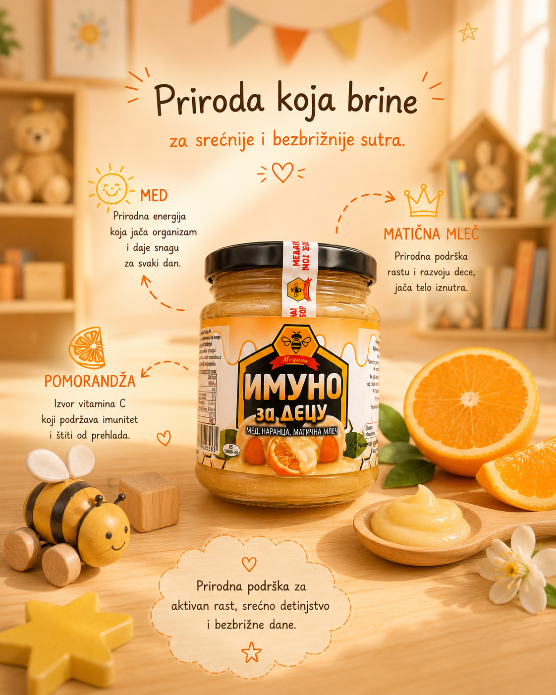 Imuno za decu sa pomorandzom priroda koja brine